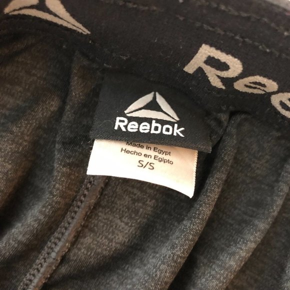 Reebok Mens Athletic Basketball Training Shorts Pockets Drawstring Gray S - Picture 3 of 4